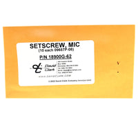 David Clark - Mic Set Screw, 10 /pack, 09657P-08, Envelope