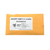 David Clark - On/Off Switch U3800 P/N 41053G-09