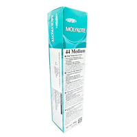 MOLYKOTE® 44 Medium High-Temperature Grease, 5.3oz tube out of box, silicone-based lubricant | front and right of box