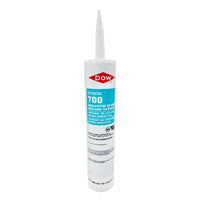 DOWSIL™ 700 Industrial Grade Silicone Sealant 10.1 oz black cartridge front view - durable, weather-resistant adhesive