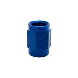 AN818-2D Flared Tube Coupling Nut standing front view - 1/8 in tube, 0.18 in dia, right-hand thread, aerospace-grade fitting