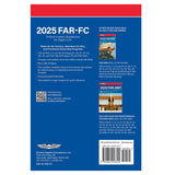 Back cover of ASA 2025 FAR for Flight Crew book