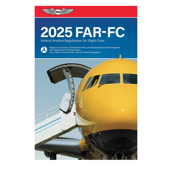 Front cover of ASA 2025 FAR for Flight Crew book