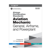 ASA Airman Certification Standards: Aviation Mechanic Technician (AMT) - Softcover guide for General, Airframe, and Powerplant FAA certification.