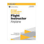 ASA Airman Certification Standards: Flight Instructor (2024 Edition) - FAA-S-ACS-25 softcover guide for ASEL, ASES, AMEL, AMES, FOI, and CFI/MEI certification.