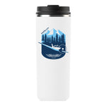 ASA Travel Tumbler, white stainless steel vacuum-insulated cup with sleek design