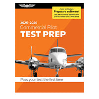 Front cover of ASA 2025 Commercial Pilot Test Prep with Prepware