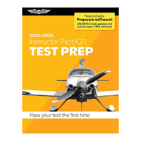 Front cover of ASA 2025 Instructor Pilot/CFI Test Prep with Prepware