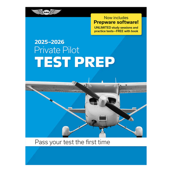 Front cover of ASA 2025 Private Pilot Test Prep with Prepware