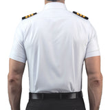 Lift - Flextech Short Sleeve Winged Commercial Pilot Shirt, Back