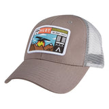 Left angle view of Flight Outfitters Adventure Hat, showing embroidered logo and rugged design