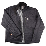 Front view of the Flight Outfitters Airfoil Jacket showcasing its sleek and insulated design.