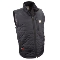 Angled view of Flight Outfitters Insulated Airfoil Vest as worn