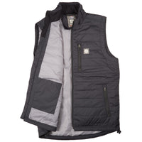 Flight Outfitters Insulated Airfoil Vest with right side open showing interior