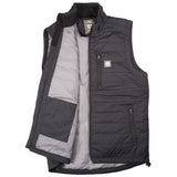 Flight Outfitters Insulated Airfoil Vest with right side open showing interior