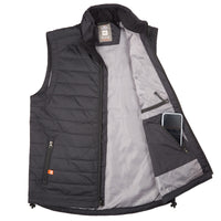 Flight Outfitters Insulated Airfoil Vest with left side open showing interior