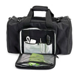 Front view of ASA AirClassics® Flight Bag FLT-3, open with compartments visible