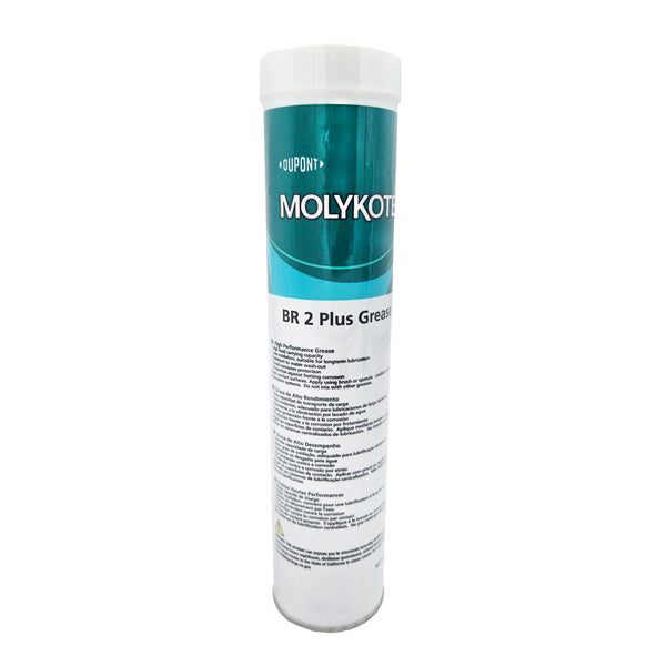 MOLYKOTE® BR-2 Plus High-Performance Grease 14.5 oz cartridge front view - multi-purpose EP lubricant for industrial applications