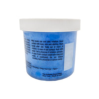 Boelube Multi Use Medium Blue High Performance Machining Paste 12 oz jar back view with product details - P/N 70307