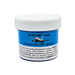 Boelube Multi Use Soft Blue High Performance Machining Paste 2 oz jar front view - P/N 70302, soft lubricant for precision machining