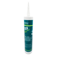 DOWSIL™ 733 Glass & Metal Sealant 10.1 oz clear cartridge - high-performance RTV silicone front view