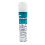 MOLYKOTE® D-321 R Anti-Friction Coating Spray, 400ml aerosol can, air-cured dry-film lubricant with molybdenum disulfide and graphite, front of the can