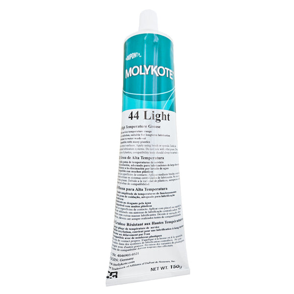 MOLYKOTE® 44 Light High Temperature Grease 3 oz tube front view outside box - reliable silicone lubricant for high-temperature applications