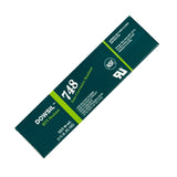 DOWSIL™ 748 Non-Corrosive Sealant, 3oz tube in box, laying down top view, FDA-compliant RTV sealant for sensitive environments.