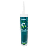 DOWSIL™ 832 Multi-Surface Adhesive Sealant 10.1 oz black cartridge front view - high-performance RTV sealant for multi-surface applications