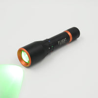 Flight Outfitters Charter Ops Flashlight with green light mode activated