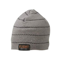 Flight Outfitters Beanie Winter Hat in grey with black stripe variation