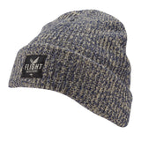 Left angle view of grey Flight Outfitters Beanie Winter Hat