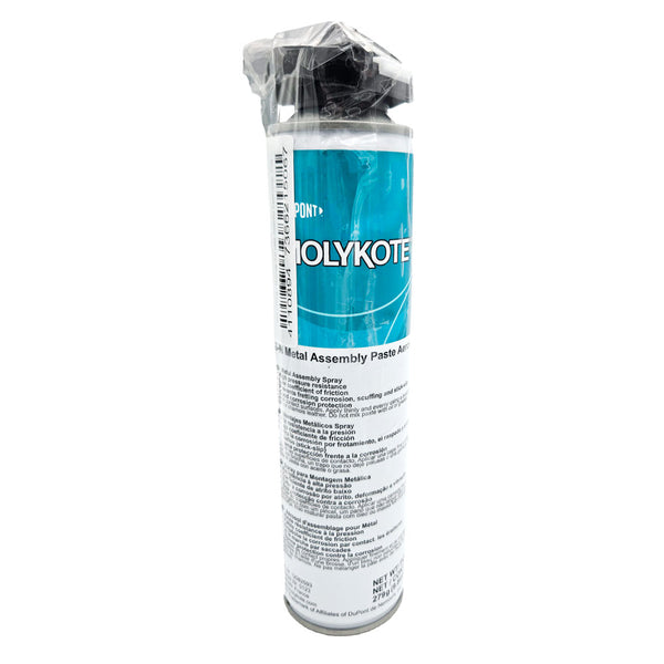 MOLYKOTE® G-n Metal Assembly Spray is a high-performance paste formulated in aerosol form for easy application, front of the can