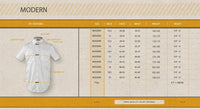 JetSeam - Men's "Gold Label" Modern Cut Short Sleeve Pilot Shirt, Size Chart