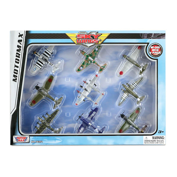 WowToyz® - World War II Aircraft Playset 9-pc, boxed