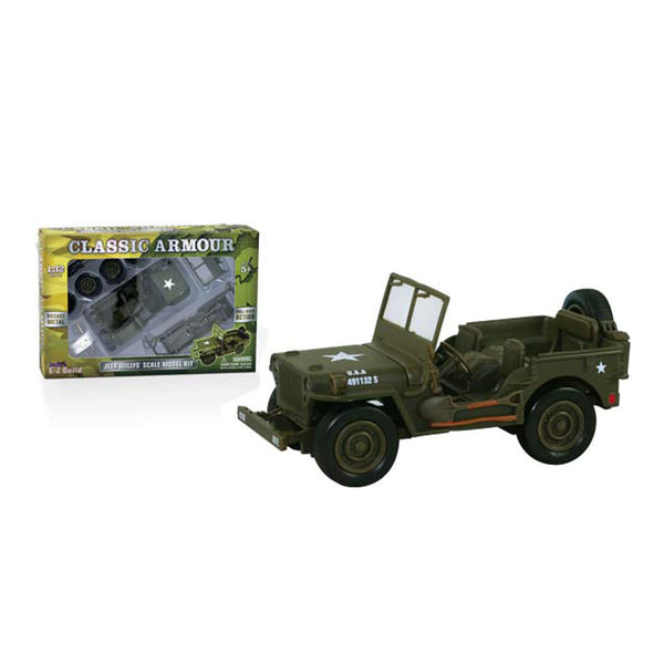 WowToyz® - E-Z Build™ Classic Armour Willys Jeep 1:32 Scale Model Kit, unboxed