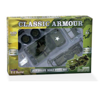 WowToyz® - E-Z Build™ Classic Armour Willys Jeep 1:32 Scale Model Kit, boxed