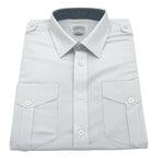 JetSeam - Men's Slim Cut "White Label" Pilot Shirt, White, Folded