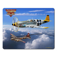 P-51B Mustang Metal Sign