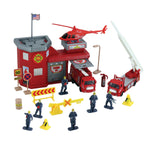 WowToyz® - Deluxe Fire Station Playset 20-pc, unboxed