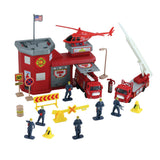 WowToyz® - Deluxe Fire Station Playset 20-pc, unboxed