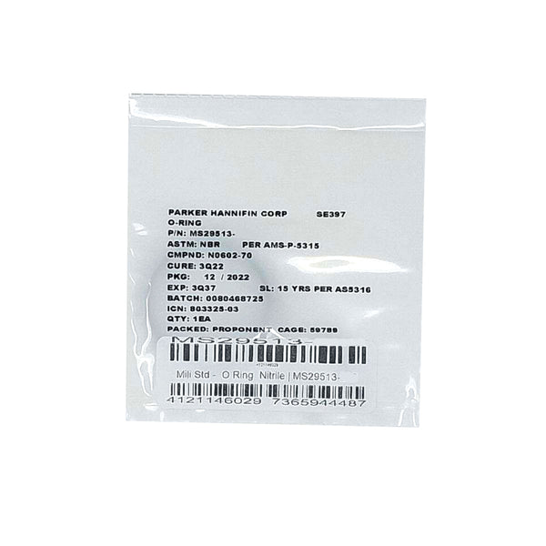 Nitrile Aircraft O-Ring / Seal | MS29513-007