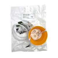 Zodiac Passenger Oxygen Mask Assembly front view with white label - P/N: 289-601-228 for aviation safety