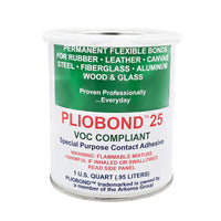 Ashland Pliobond 25 LV VOC-Compliant Contact Adhesive 1 quart brush-top can front view - industrial-strength bonding adhesive