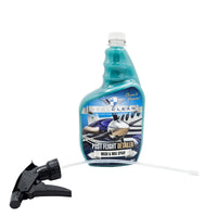 Real Clean Post Flight Detailing Spray 32 oz bottle front view - wash and wax solution for aircraft detailing