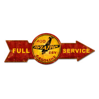 Full Service 400 Aviation Dry Gasoline Plasma Cut Sign