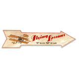 Flying Lessons Arrow Plasma Cut Sign