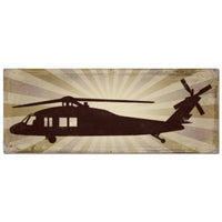 H-60 Helicopter Plasma Cut Sign