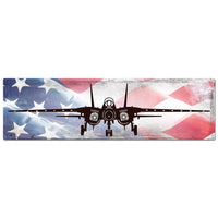 F14 Tomcat American Flag Plasma Cut Sign