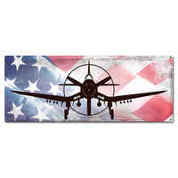 Corsair American Flag Plasma Cut Sign